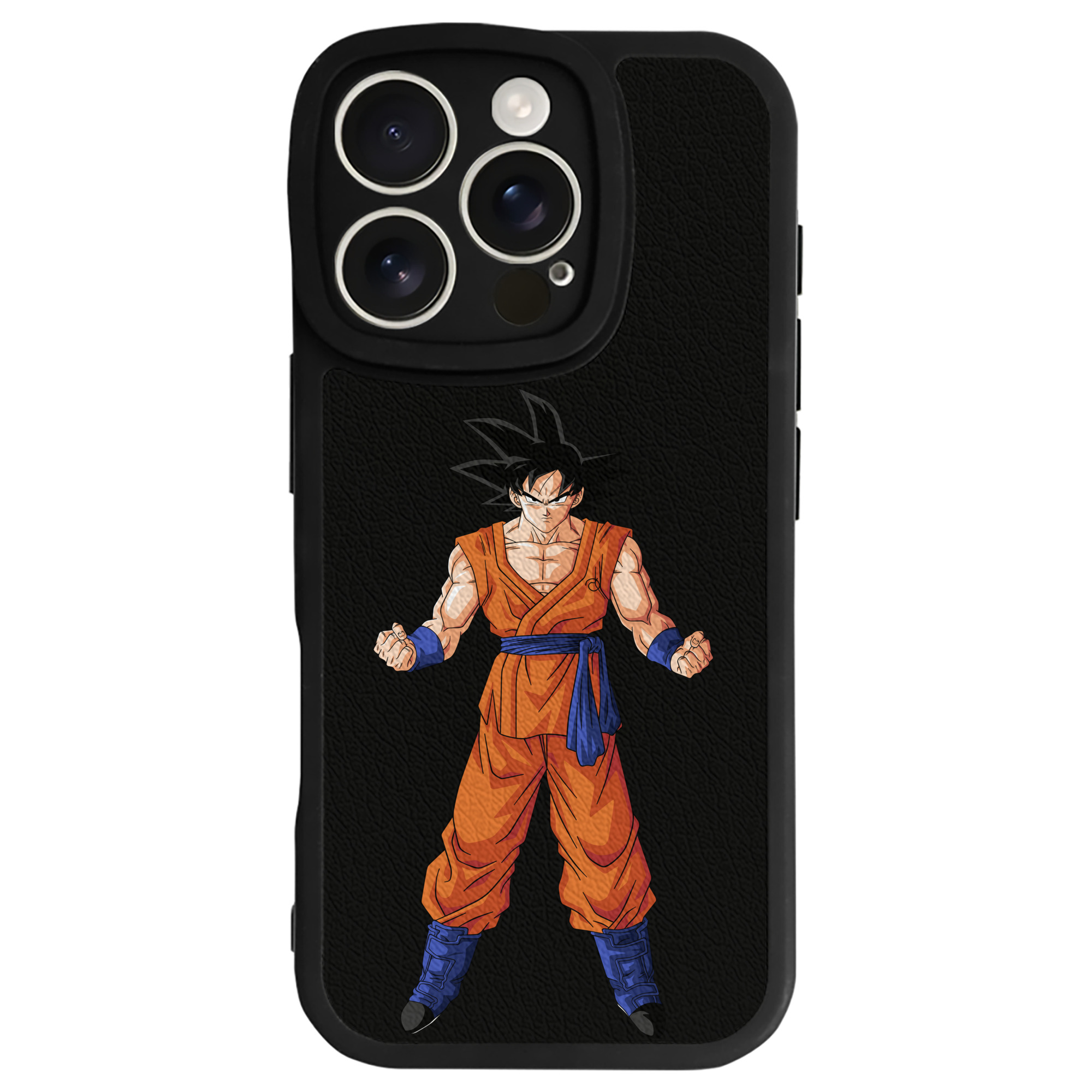 （画像用） ドラゴンボール 孫悟空（そん ごくう）Son Goku カカロット DRAGON BALL Kakarotto 【iPhone 16シリーズ対応】シリコンスマホケース（レザー調） 材質：シリコン
